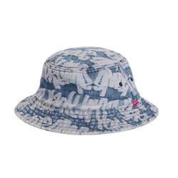 Supreme Fat Tip Jacquard Denim Crusher Blue Bucket Hat