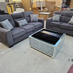 Brand  New Sofa & Love Seat Dark Grey $899