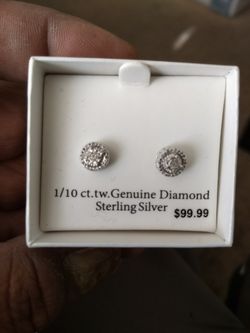 Women's diamond earrings