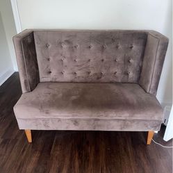 Grey Suede Couch