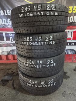 285 45 22 SET 4 BRIDGESTONE INSTALADAS POR 350