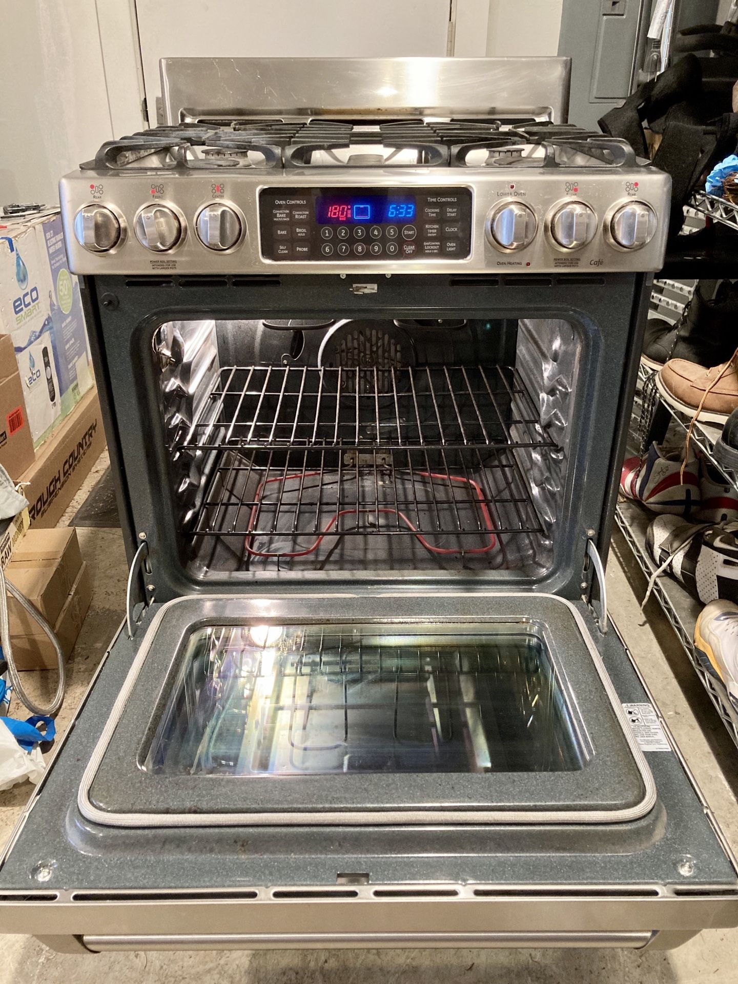 GE Cafe Slide in Dual Fuel Gas Range w/ Baking Drawer/ Oven for Sale in