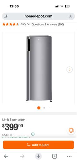 Refrigerator NEW LG Compact 6 cu ft