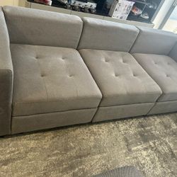 Sofa with Storage, Grey. 