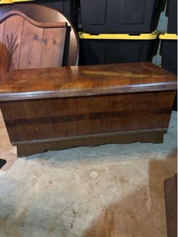 Wooden cedar chest