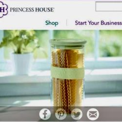 Princess House Fantasía Fresh 2.75-Qt  Glass Container 