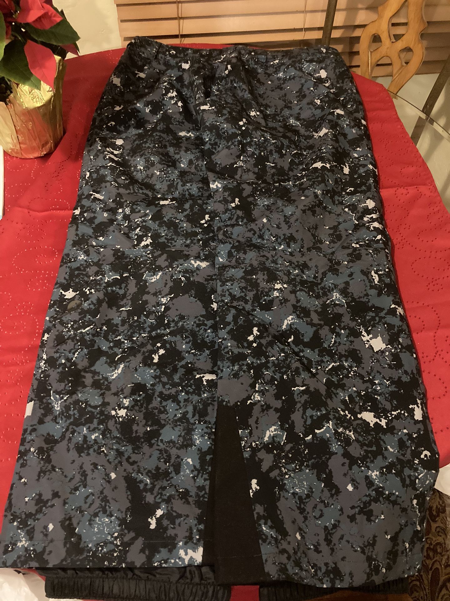 Marmot Snow Navy Blue Camo Insulated Cargo Pants XL