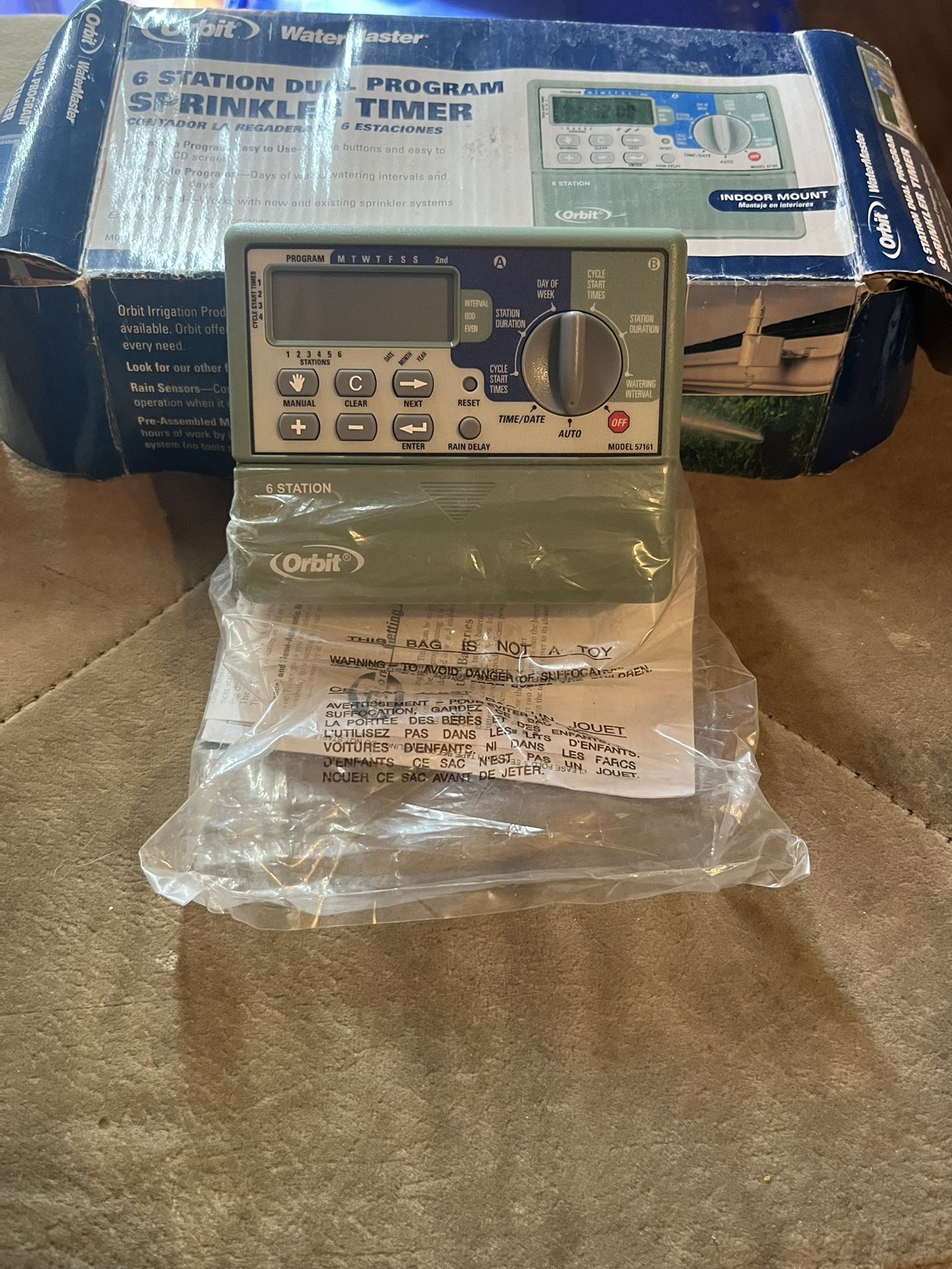 Timer Sprinkler Orbit Model 57161 -6 Station