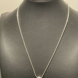 Vintage Y2K Cubic Zirconia Pendant Silver Snake Adjustable Lobster Claw Necklace