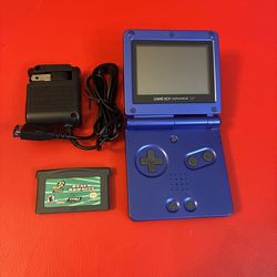 Nintendo Gameboy Advance SP (GBA) w/ Charger & Game