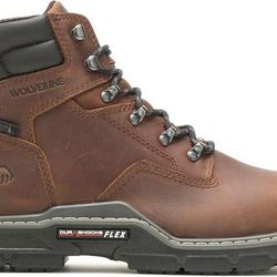NEW Size 8 Wide WOLVERINE Men Raider DuraShocks 6" Waterproof Work Boots Composite Toe Construction Boot