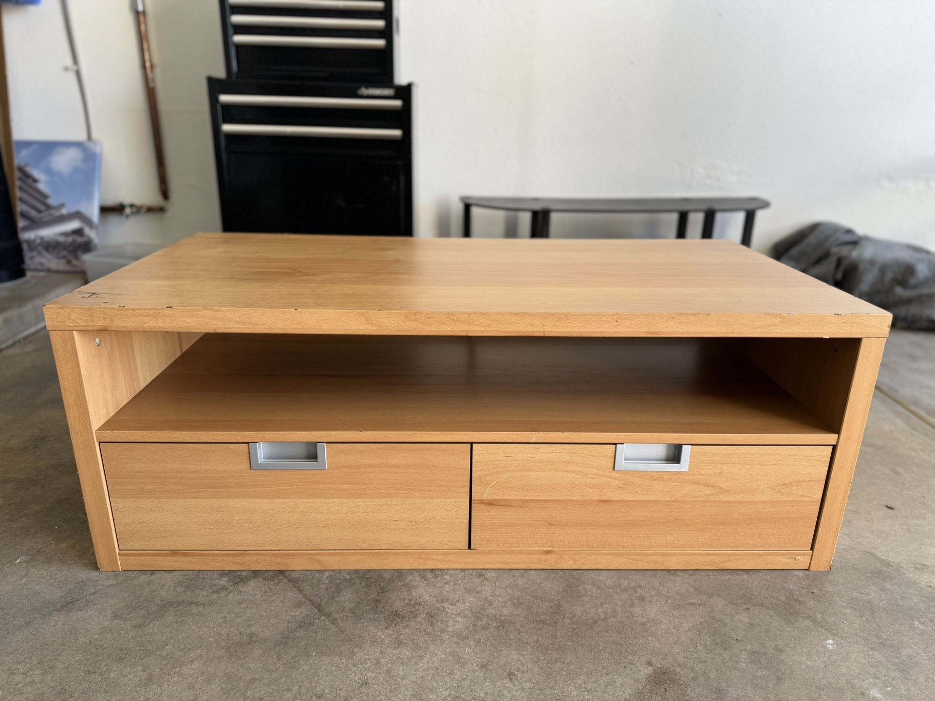 Light Wood TV Stand