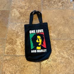 Vintage ZION Bob Marley "One Love" Graphic 2006 Tote Bag 12”x17”