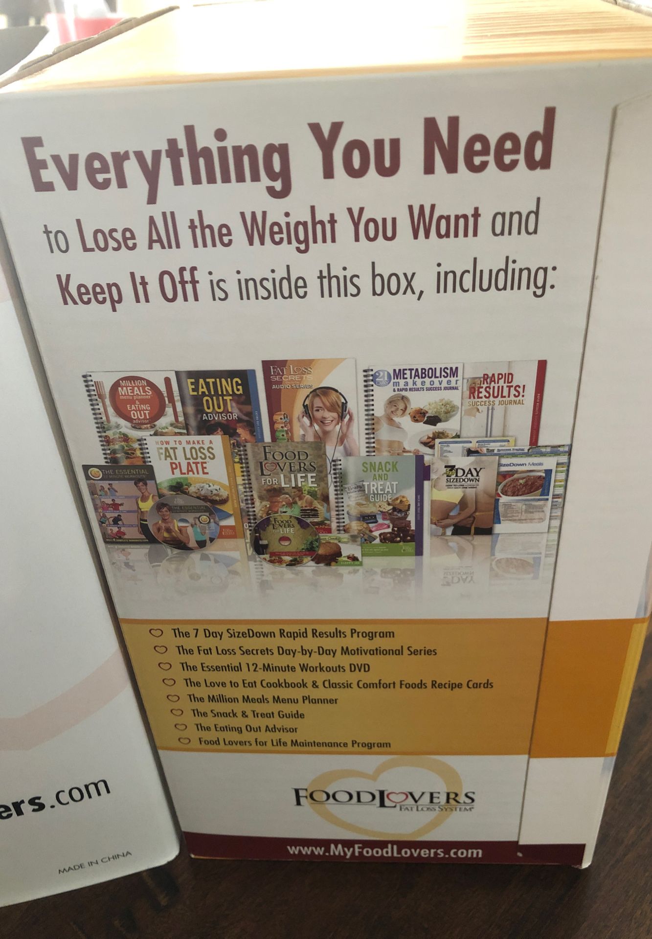 Food lovers weight loss system still in the box mint condition NEVER opened
