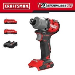 CRAFTSMAN V20 RP 20-volt max 1/4-in Brushless Cordless Impact Driver - BRAND NEW