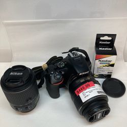 Nikon D5500 24.2MP Digital SLR Camera With 18-55mm+ 55-200mm Lenses