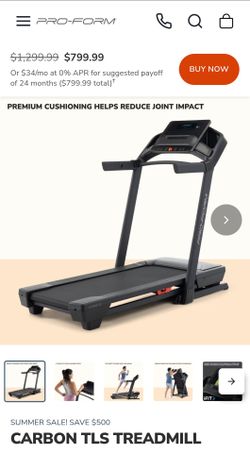 Brand New ProForm Carbon TLS Treadmill – Factory Sealed in Box