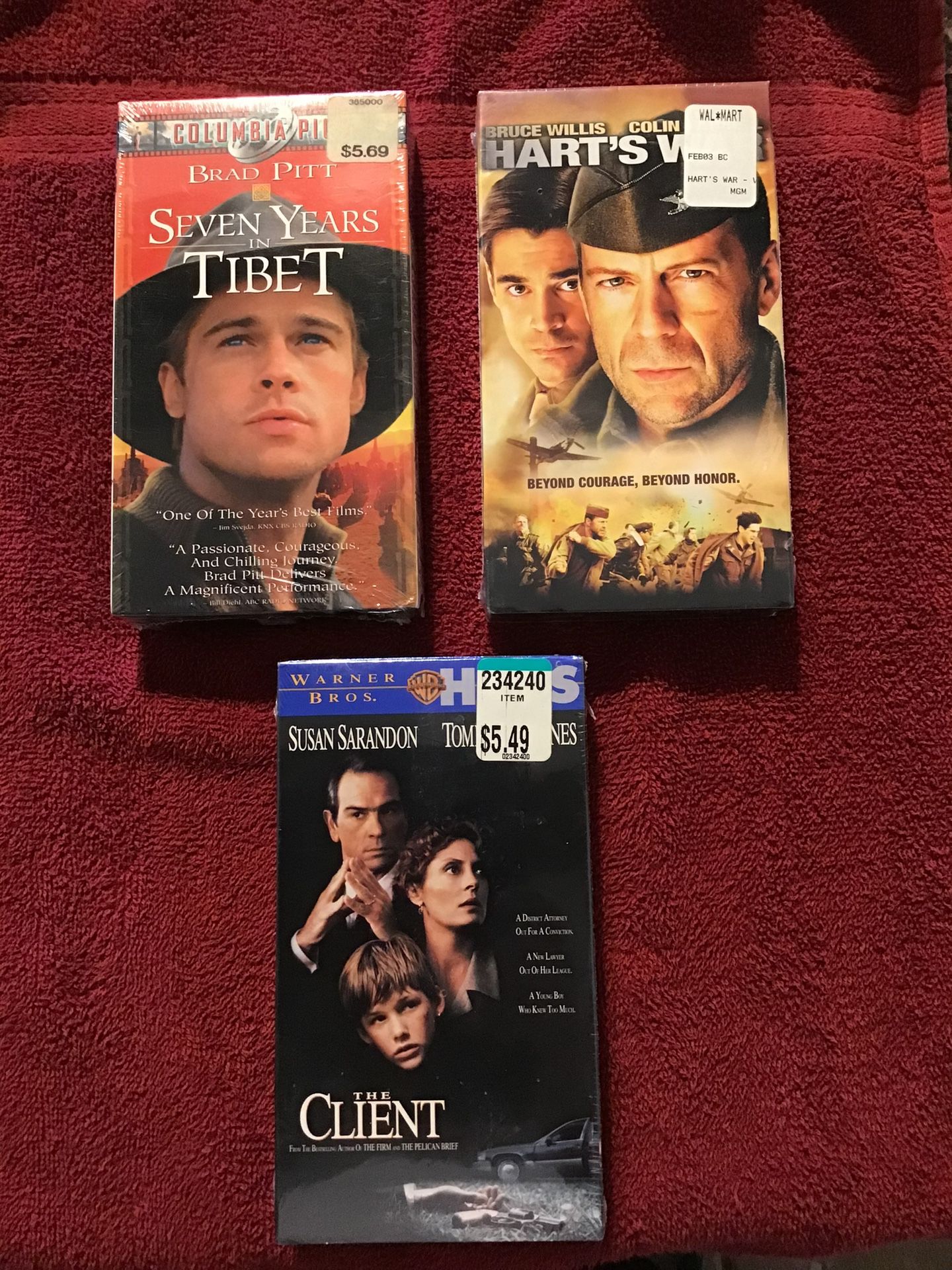 3 Factory, Sealed VHS Movies 