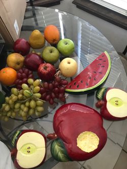 Decoracion fruta  artificial