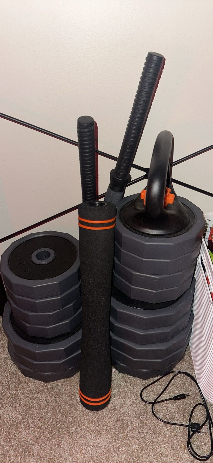 Lusper Adjustable Weights Dumbbells Set