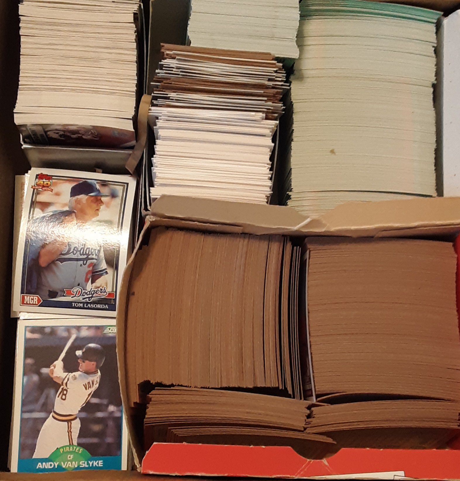 Over Thousand 80's /90's Baseball & Football Unsearched Cards