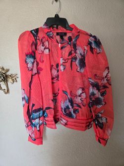 Qvc shirt  zipper front