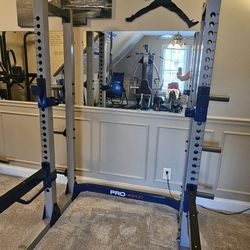 Half Rack And Bench Press 