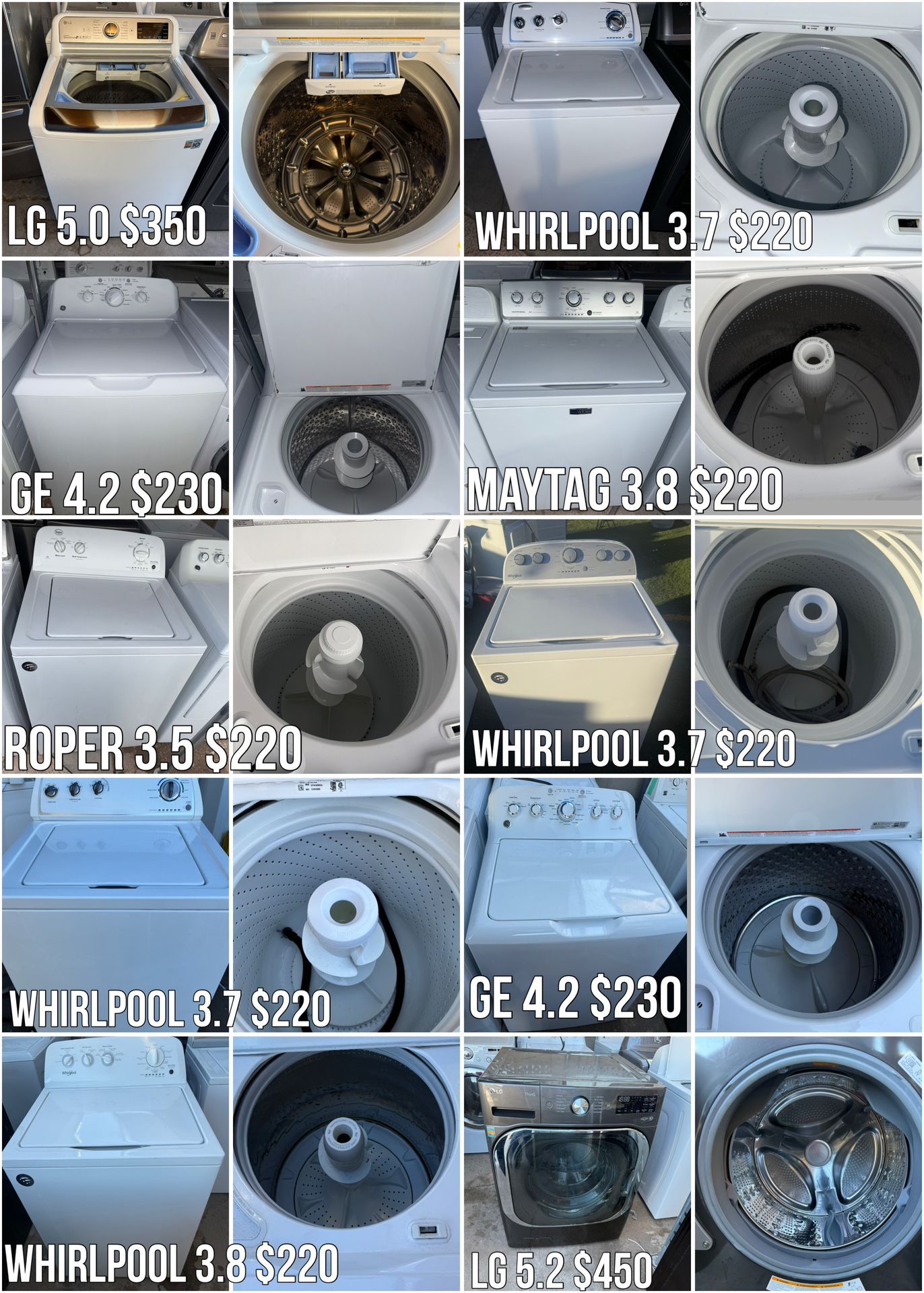 All Brands And Size Washer Single For Sale
