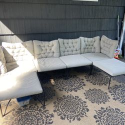 Outdoor couch set IKEA Jutholmen With Cushions 