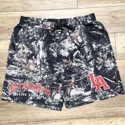 Romwe Woodlands Camouflage Graphic Birmingham Active Lifestyle Shorts Mens 2XL