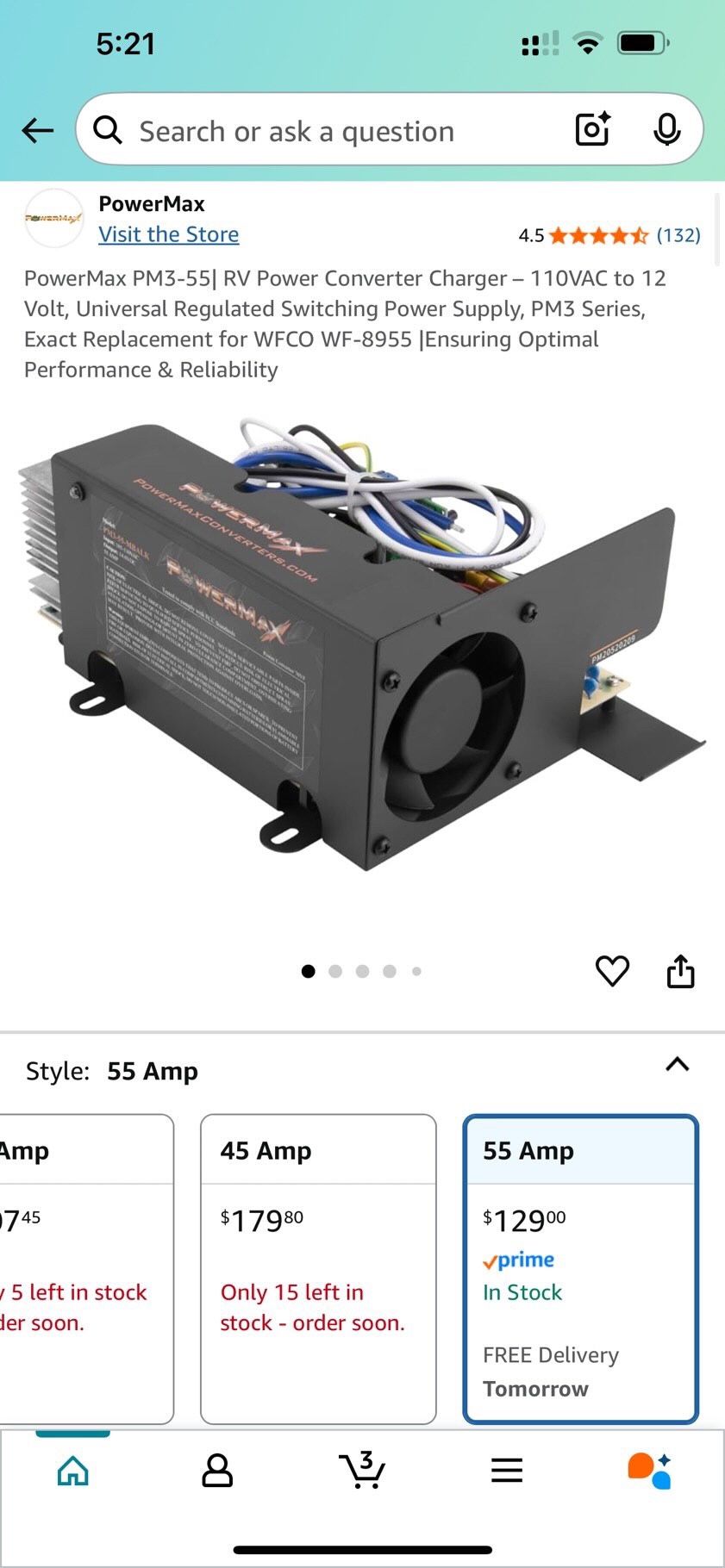 55 Amp Converter/ Charger