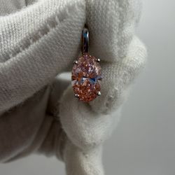 1.1ct Oval Lab Diamond Pendant IGI Certified 14k White Gold