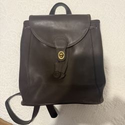 Leather backpack