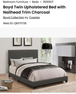 Twin size frame and new mattress