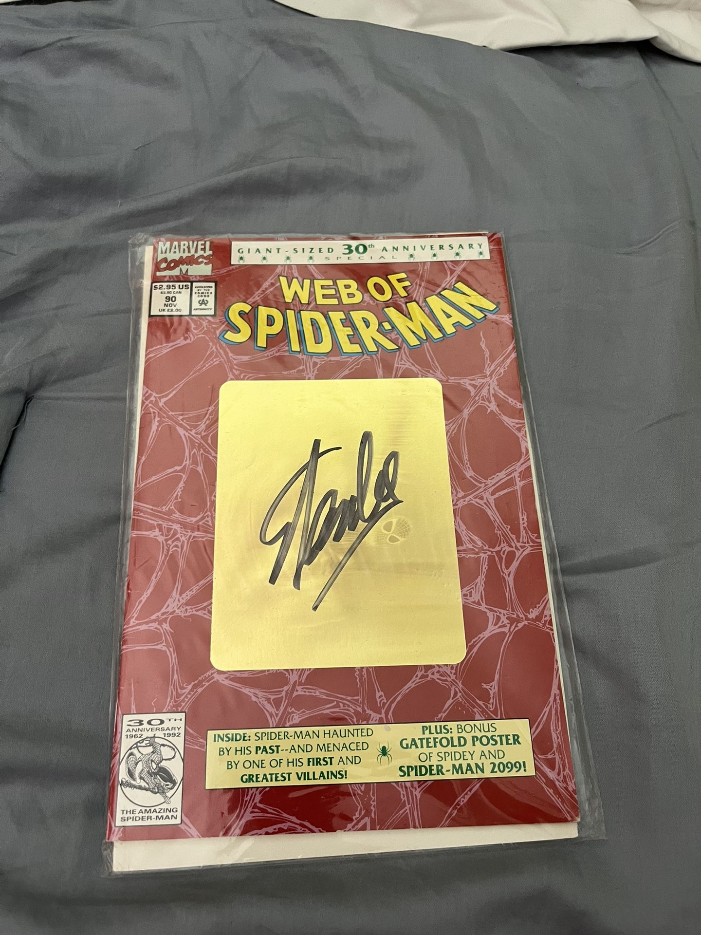 Spider-Man Comic Book Signed By Stan Lee