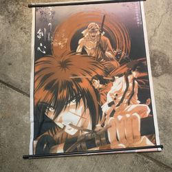 Rurouni kenshin Anime Scroll Poster 