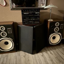 Fisher ST-830 Speakers Stereo System 
