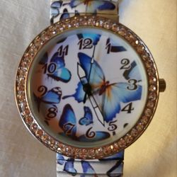 Butterfly & Crystal Watch