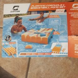 Pool Floating Cornhole & Basketball 