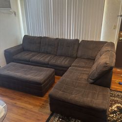 Couch, Sectional Couch, Ottoman 