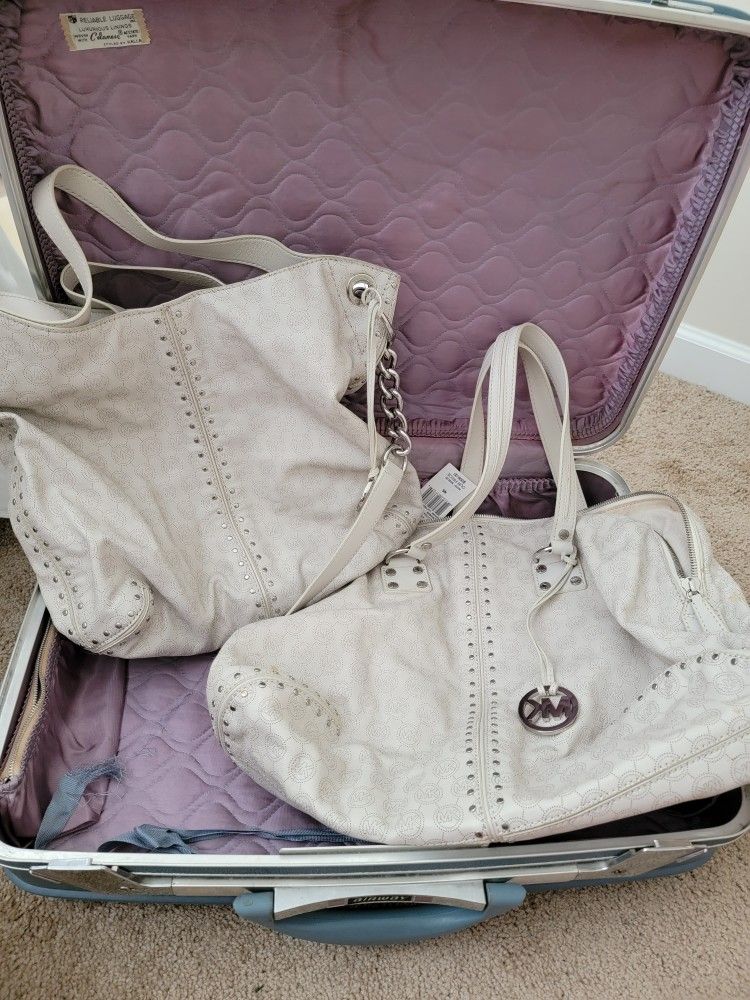 New With Tags Michael Kors Weekender Luggage Set Purse Handbag Tote 2pc