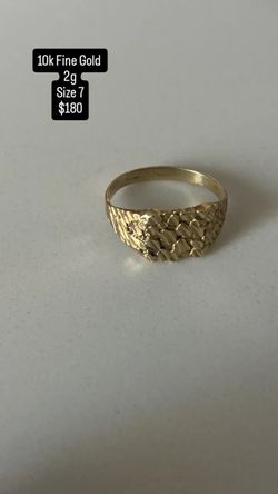 10k fine gold nugget ring