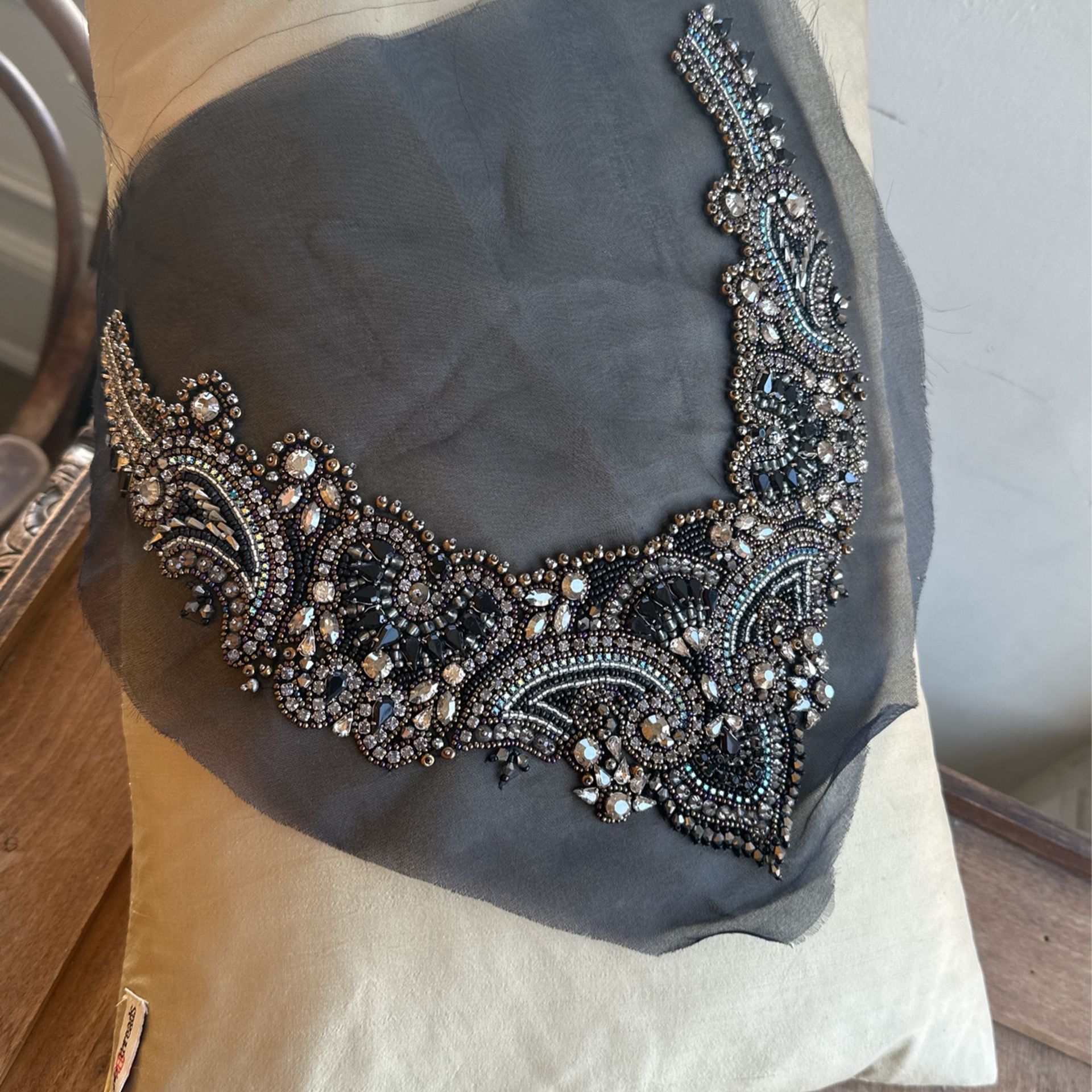 Chrystal Beaded Appliqué For Couture Sewing Dance Costume