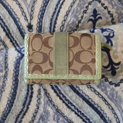 Coach Green Wallet