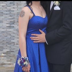 Prom Dress Blue Size 4