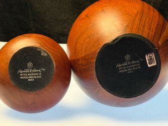 Heart & Hand With Magnolia Set Of Two Vases