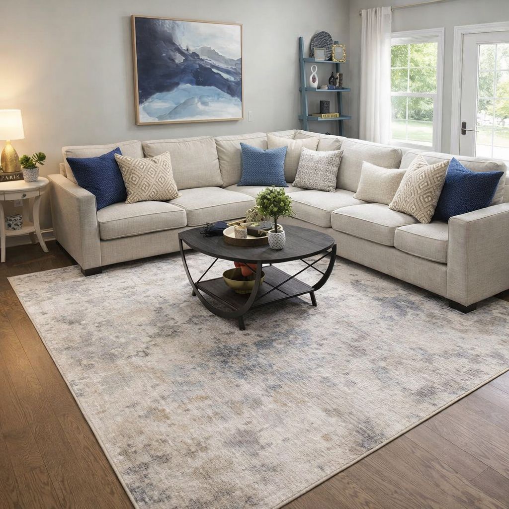 Free delivery π Beautiful L shaped Sectional Couch