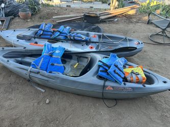 Kayaks with lifevest