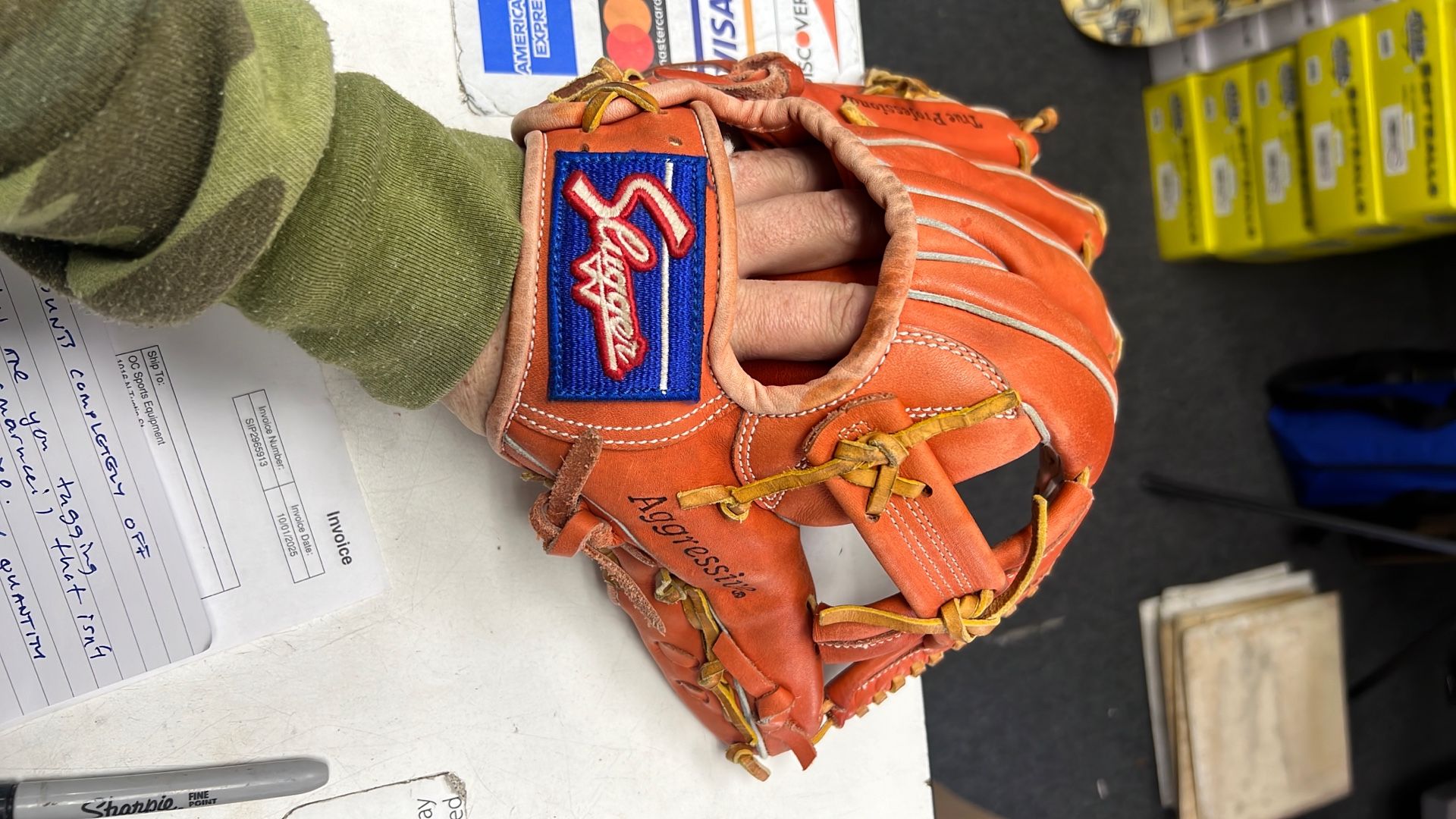 Professional Leather Baseball Glove 11.25” RHT