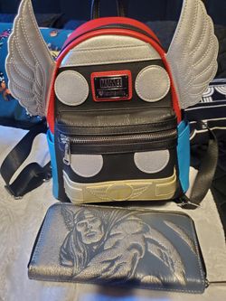 Thor Loungefly Mini Backpack With Wallet